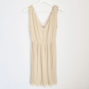 Worthington Gold Toned Sparkling Dress Size XS